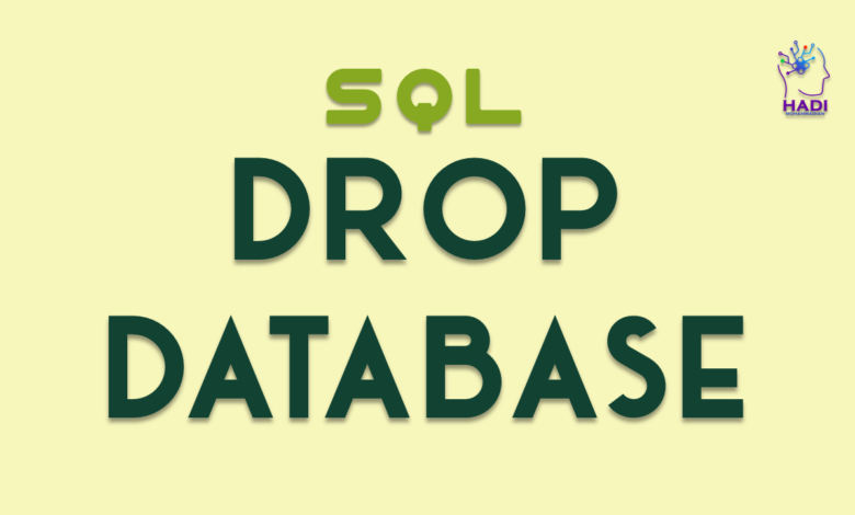 حذف پایگاه داده در SQL (DROP DATABASE)