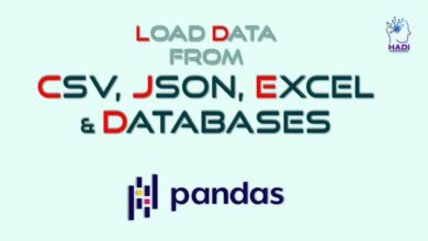 بارگیری داده ها از فایل های CSV، JSON، Excel و پایگاه های داده