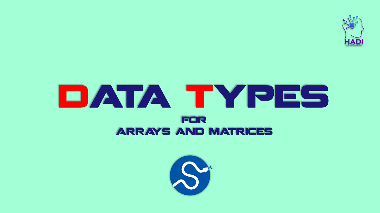 انواع داده های مختلف برای آرایه ها و ماتریس ها در SciPy