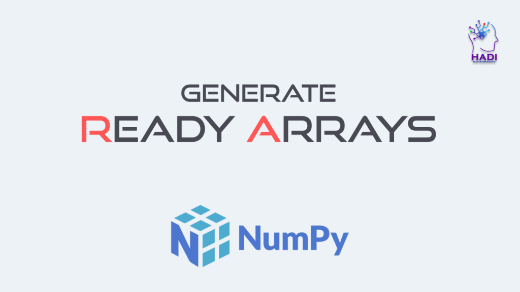 تولید آرایههای آماده در NumPy
