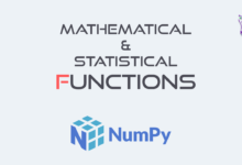 توابع ریاضی و آماری NumPy