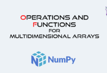 عملیات و توابع برای آرایه های چند بعدی در NumPy