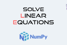 حل معادلات خطی با NumPy