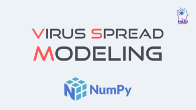 مدل سازی انتشار ویروس با NumPy