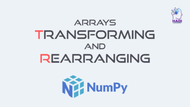 تغییر شکل و بازآرایی آرایه ها در NumPy