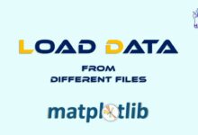 بارگذاری داده ها از فایل های مختلف در Matplotlib