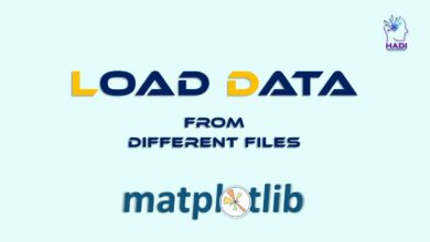 بارگذاری داده ها از فایل های مختلف در Matplotlib