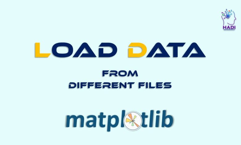 بارگذاری داده ها از فایل های مختلف در Matplotlib