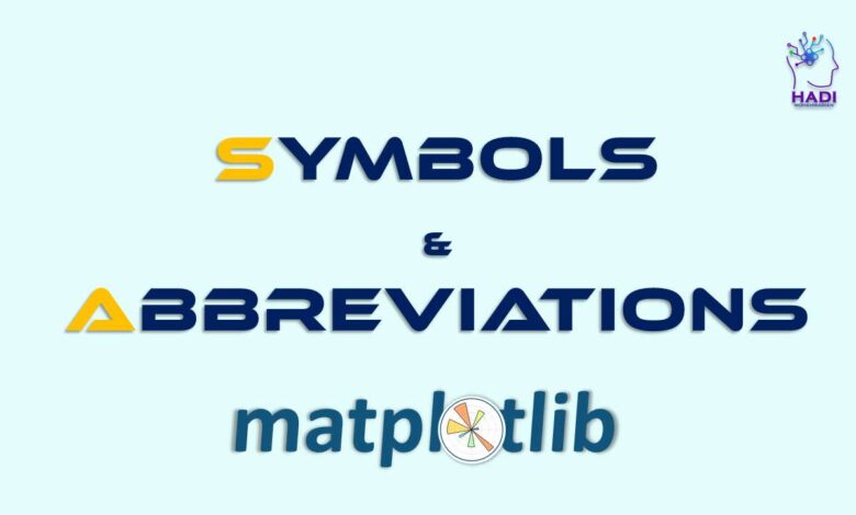 علائم واختصارات در نمودارهای Matplotlib