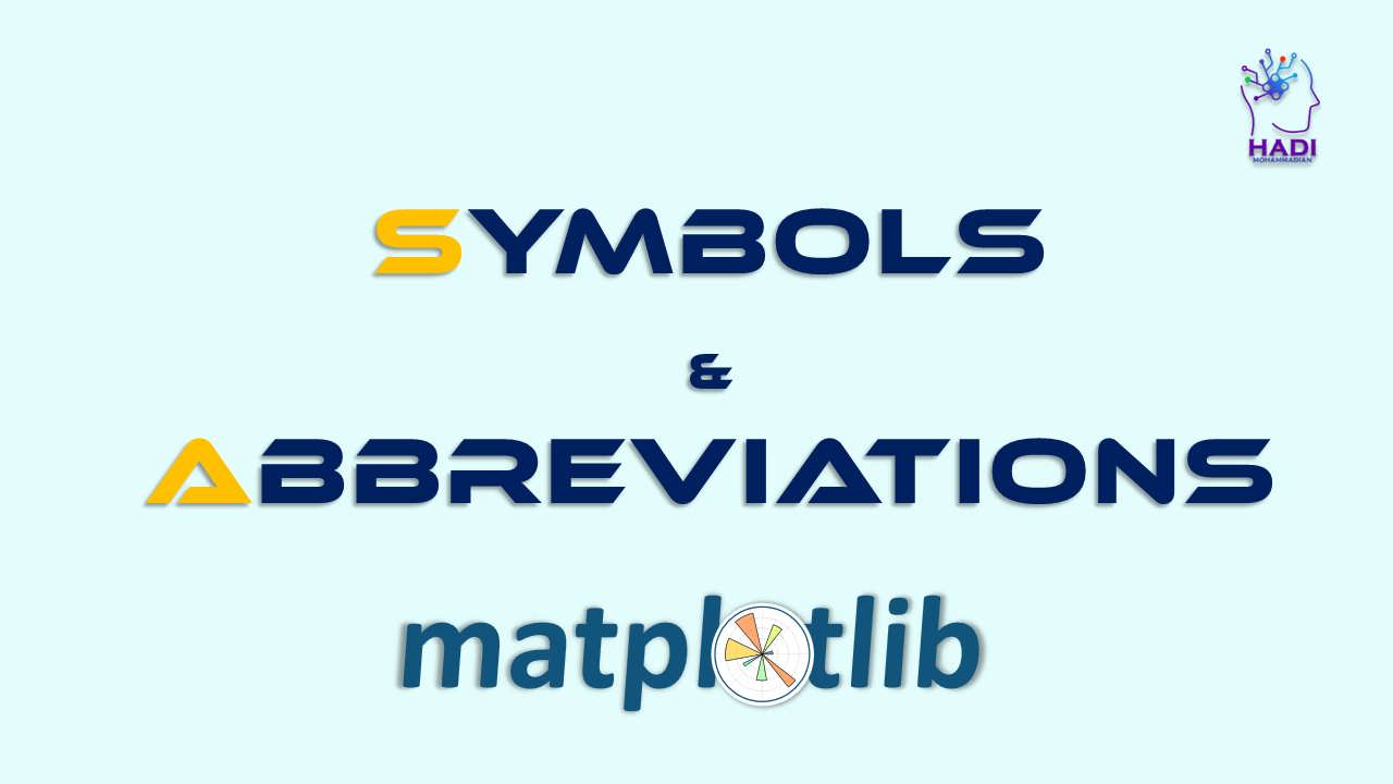 علائم واختصارات در نمودارهای Matplotlib