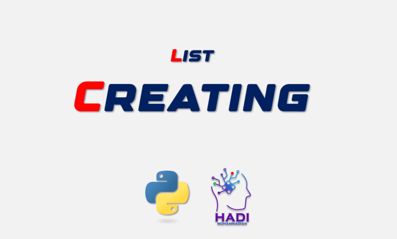 ایجاد لیست در پایتون