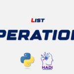 عملیات روی لیست‌ها در پایتون