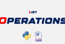 عملیات روی لیست‌ها در پایتون