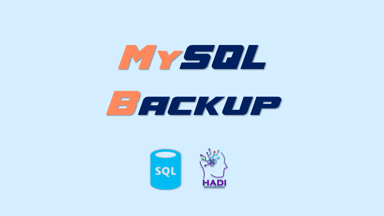 پشتیبانگیری در MySQL