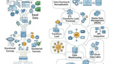 تجمیع داده‌های پراکنده در سازمان‌ها: یک راهنمای جامع، حرفه‌ای و عملی برای یکپارچه‌سازی داده