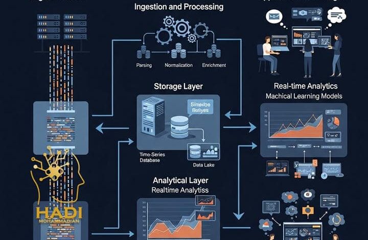 معماری مهندسی لاگ‌های ساختاریافته به عنوان منبع داده تحلیلی