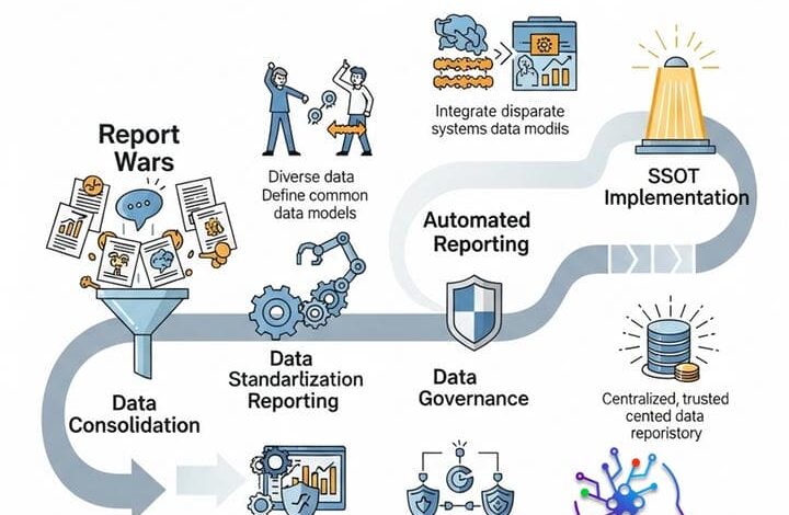 نقشه راه مهندسی برای پایان دادن به جنگ گزارش‌ها و ایجاد منبع واحد حقیقت (SSOT)