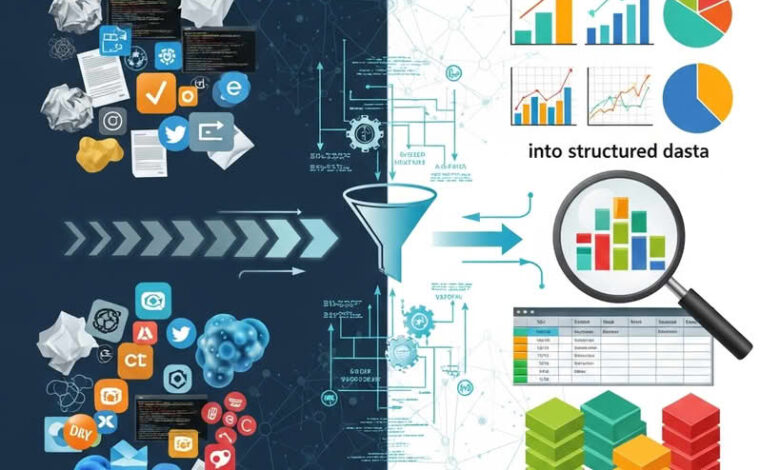 تبدیل داده‌های نامنظم به ساختار قابل تحلیل در پروژه‌های علوم داده
