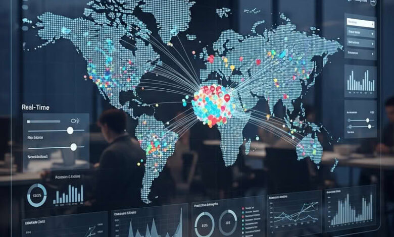 تحلیل و مصورسازی داده‌های پراکنده برای سازمان‌های چندشعبه‌ای