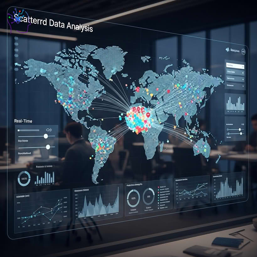 تحلیل و مصورسازی داده‌های پراکنده برای سازمان‌های چندشعبه‌ای