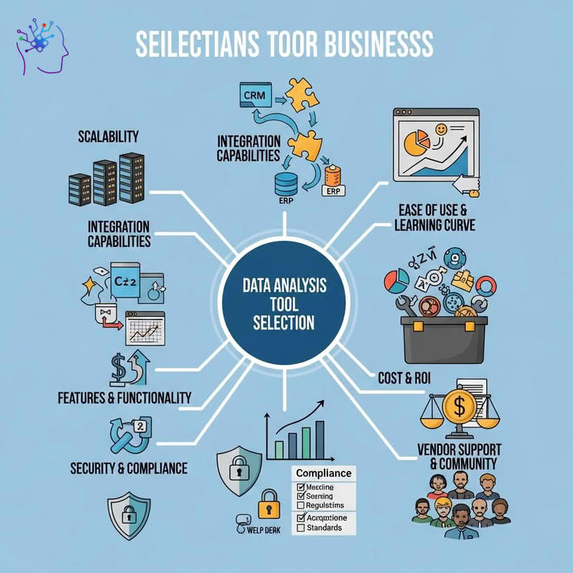  معیارهای انتخاب ابزارهای تحلیل داده مناسب برای شرکت‌ها