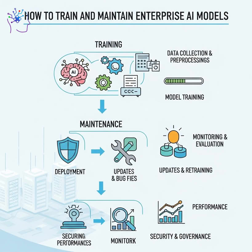 چگونگی تربیت و نگهداری مدل‌های هوش مصنوعی سازمانی